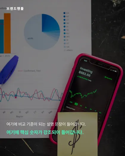 재테크 차트형 카드뉴스 템플릿